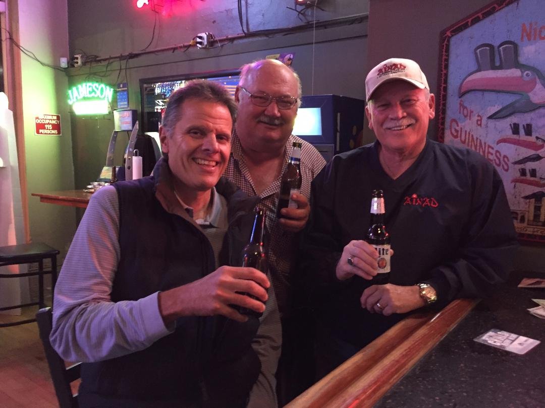 Out with good friends for a few brew skies!