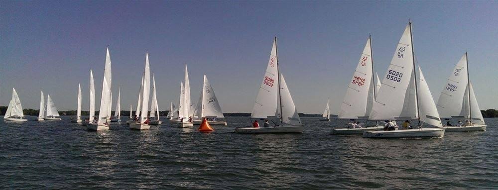 Flying Scot Great 48 at Lake Norman Yacht Club. Lot's of boats (42?), wind not so much. We still had fun and did not DFL.