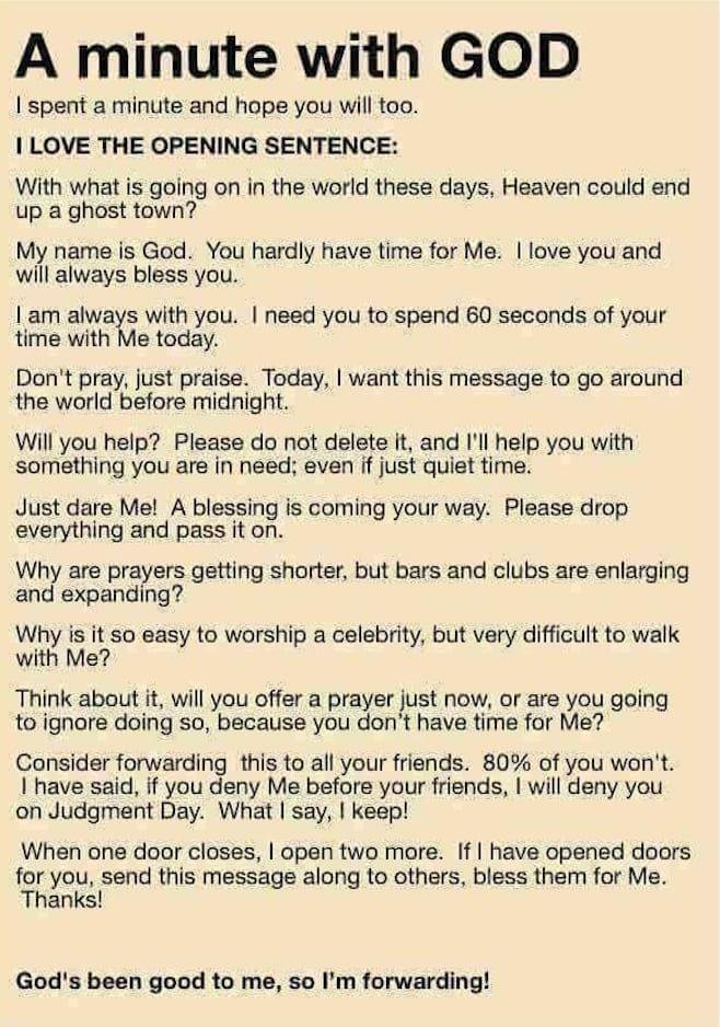 Take a minute a d read