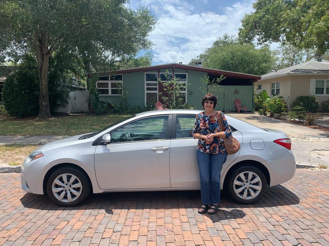 I'm so thrilled and ever so thankful to have a car at last. I was able to trade in Mike's Dodge Ram and got the full blue book price on it which enabled me to get a 2016 Toyota Corolla with only 25 thousand miles on it at C