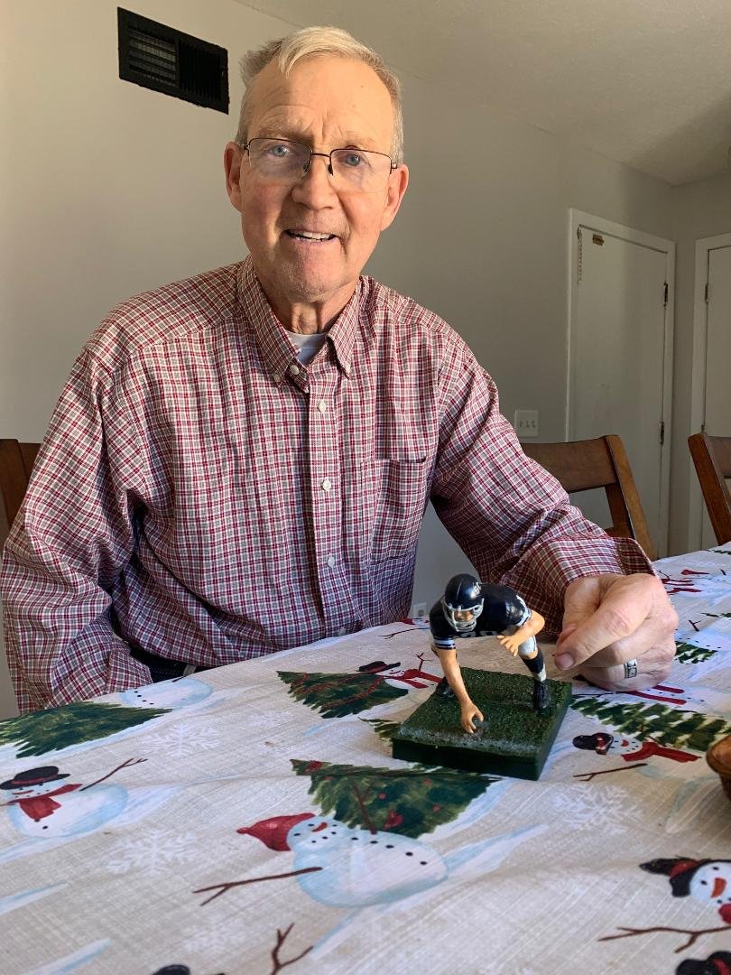 Jude Kelly and his figure. Thanks Tom Wall!