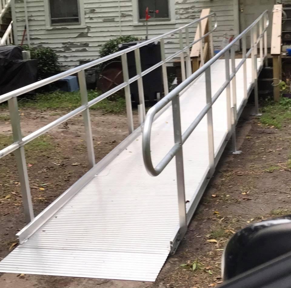 I got out of the house using the new ramp.