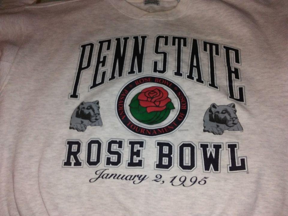 My son Jack, Penn State ;91. and family enjoyed the Rose Bowl but not the ending. Sure hope I get a new sweat shirt......this one from '95 is getting old. Penn State family proud !!!