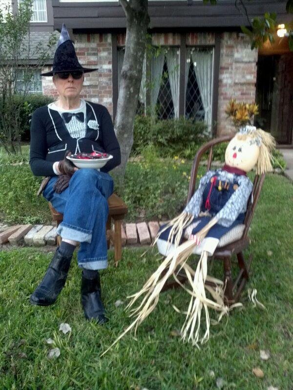 Bill waiting for little goblins.