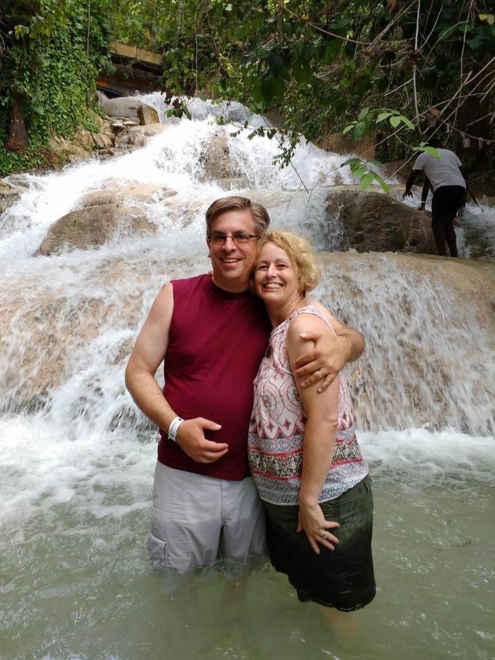 Starting at the bottom of Dunn's Falls and going 900 ft. up. We were with a group of 12. This was a blast!