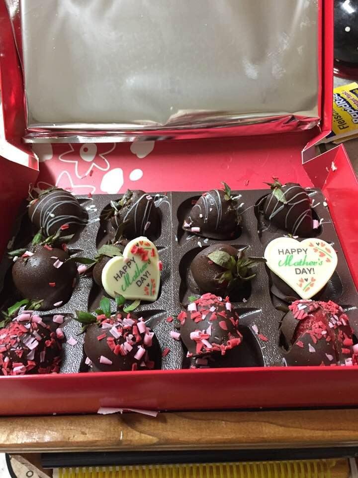 Yummy look what my son sent me.