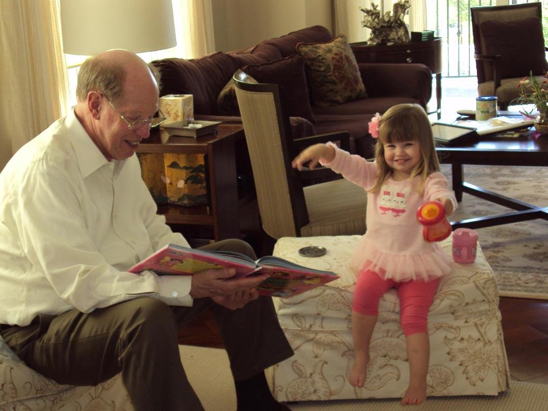 An afternoon reading Dora to Dave's little Julianne.