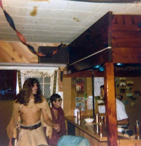 Me dressed in skins.