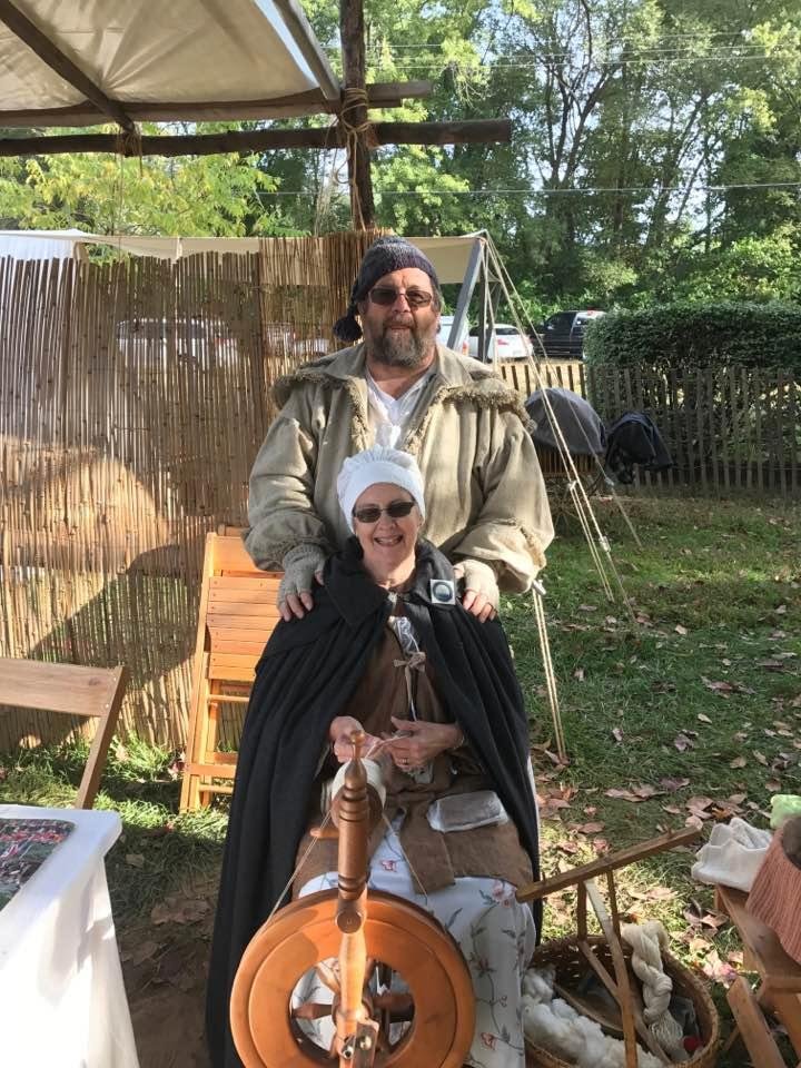 Bill and Marla steps back in time at the Feast of the Hunters Moon in Lafayette IN
