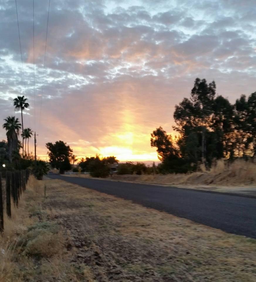 Sunrise this morning. ..