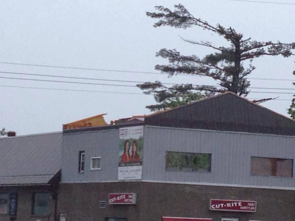 After the microburst- my brother's old apartment in 2014
-long gone