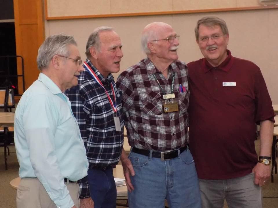 Mac, Warren, Jack and Ron. What a wonderful picture.