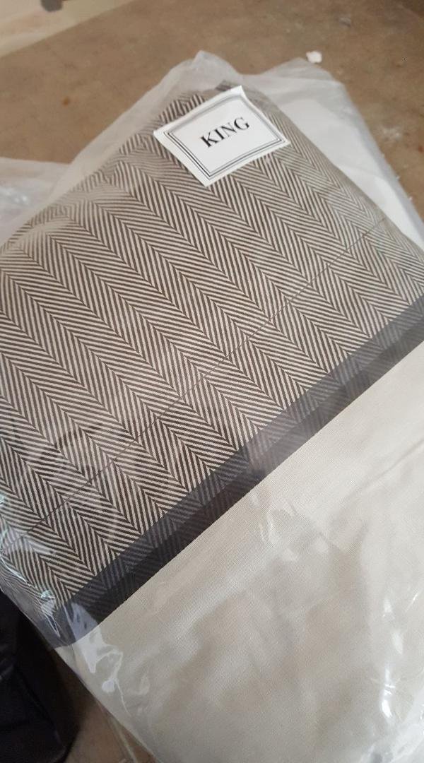 king size sheet and bed skirt set. Tell me your favorite color
