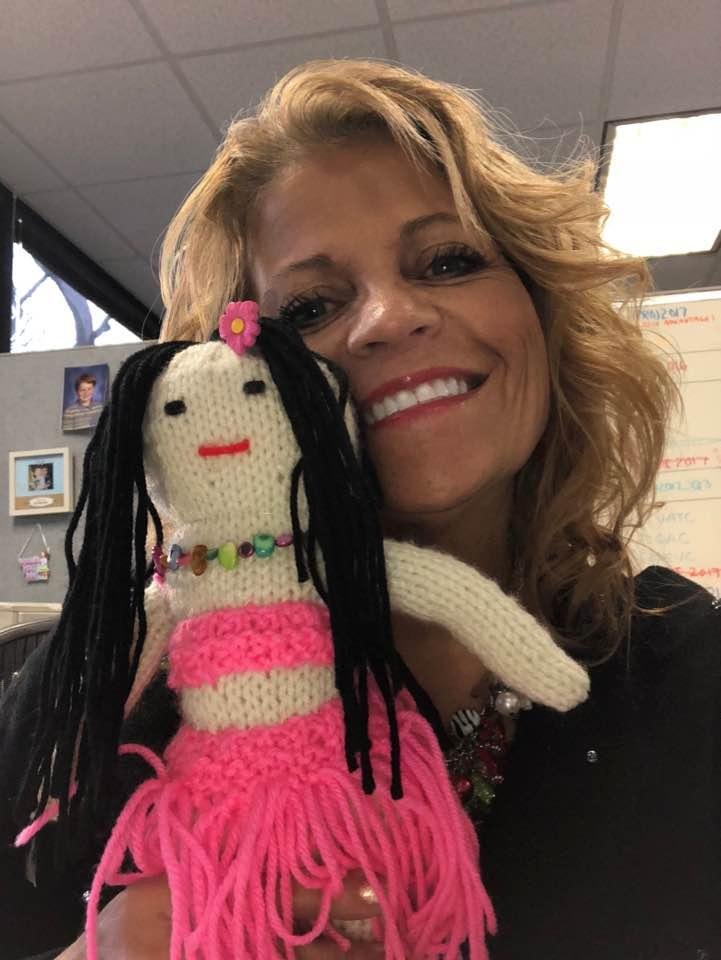 Look at my great surprise!! “Hula Baby Hittle” , handcrafted by Lauren Hittle!