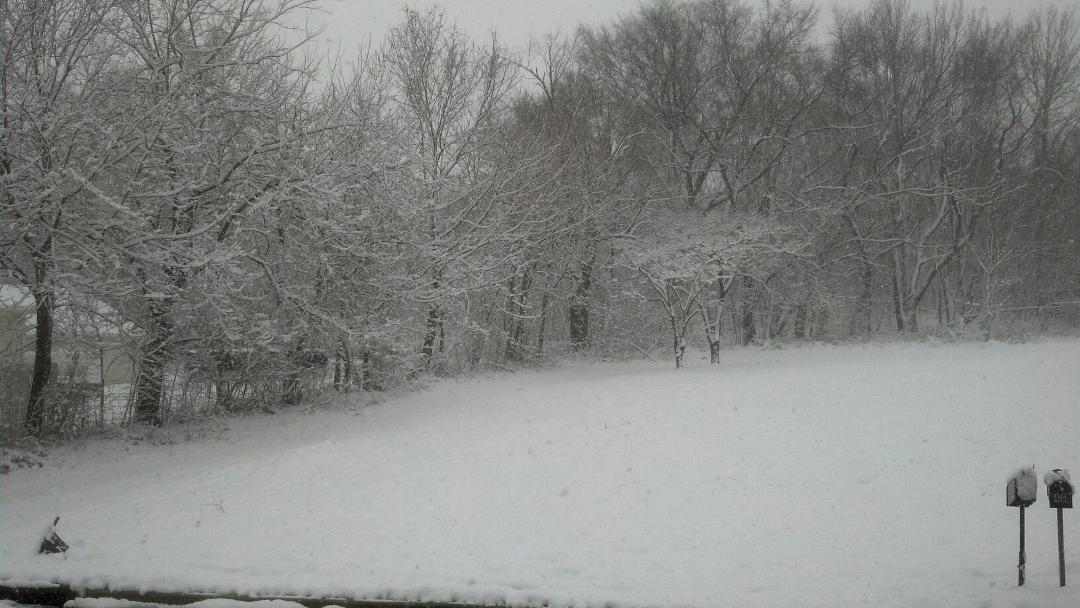 Taken from the front porch! So pretty!