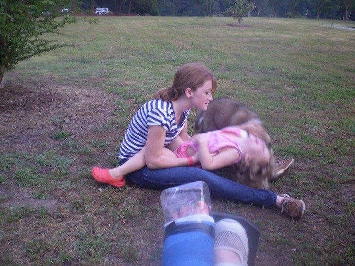 Taking a break from fireworks for a serious tickle time