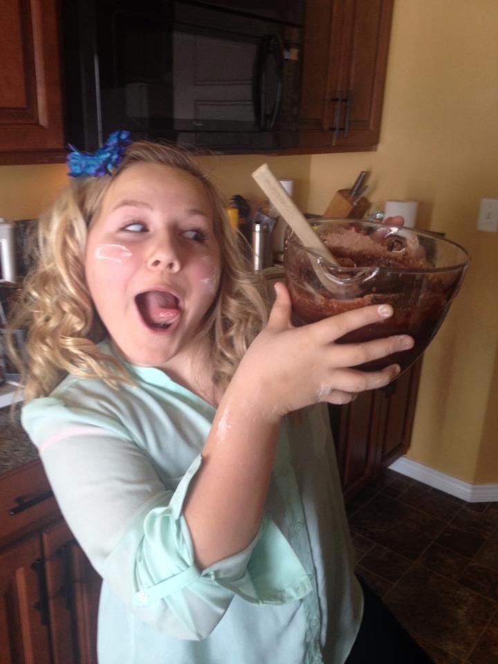 My little brownie monster!!!