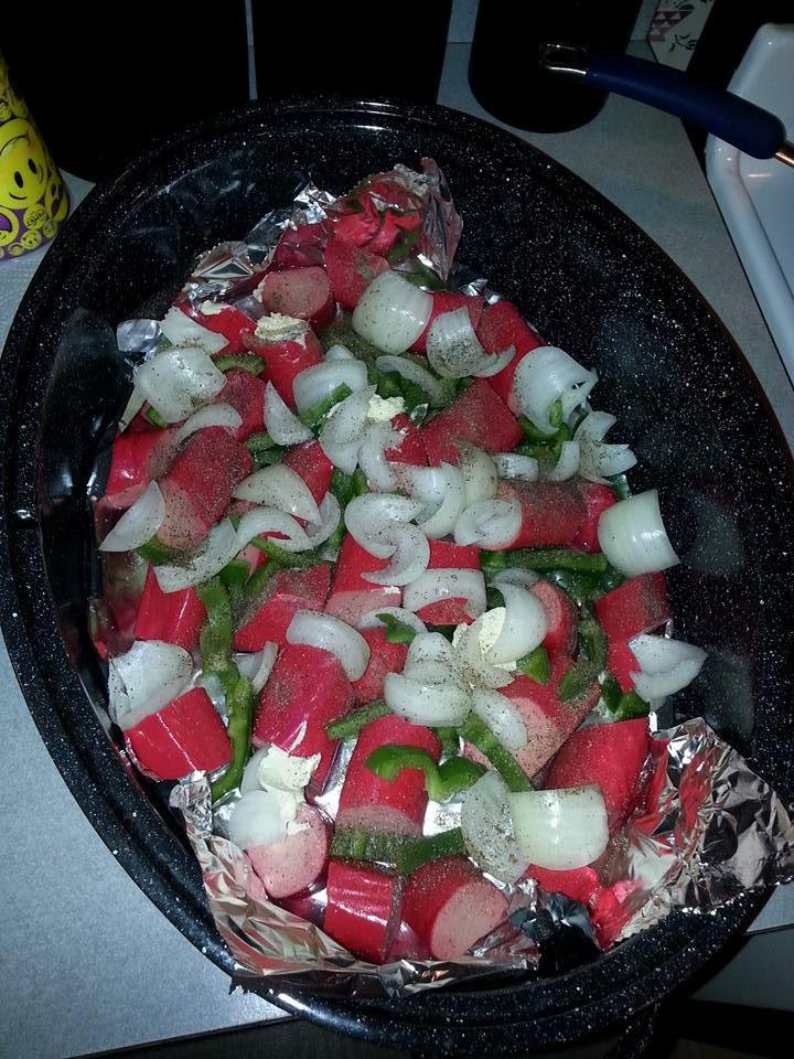 Going in the oven...... Sausage anyone??