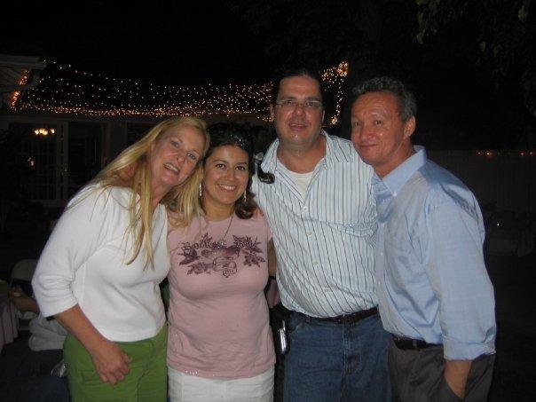 Margie, Xiomara (John's wife) and Margie's brother John (Hanna and Reina's parents)