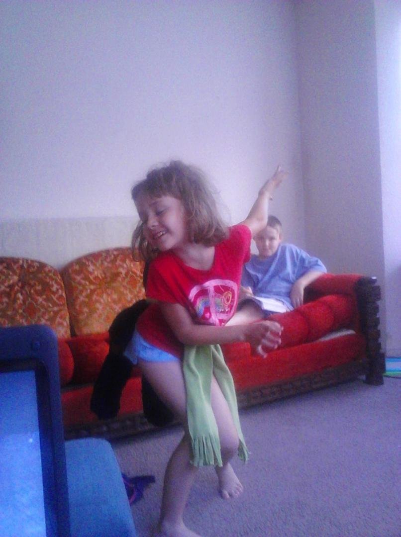 Natalie being silly....