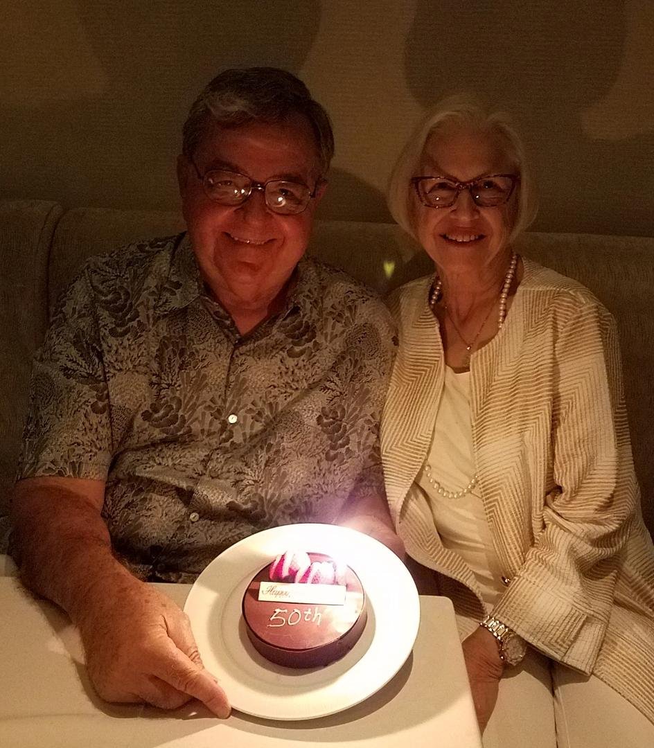Can you believe 50 years ago today. Time flies when you are having fun, gosh it seems like only a few days ago. Must mean we're still having fun. God has blessed us beyond measure and we are so thankful.