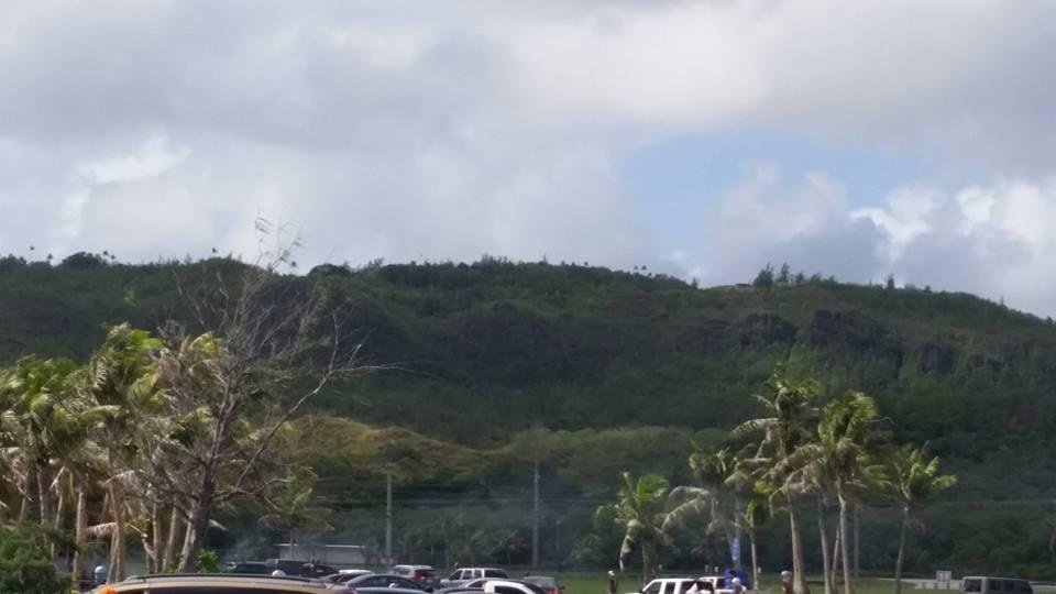 Looking back the hill from the beach where US Forces came ashore to take back Guam on 1944