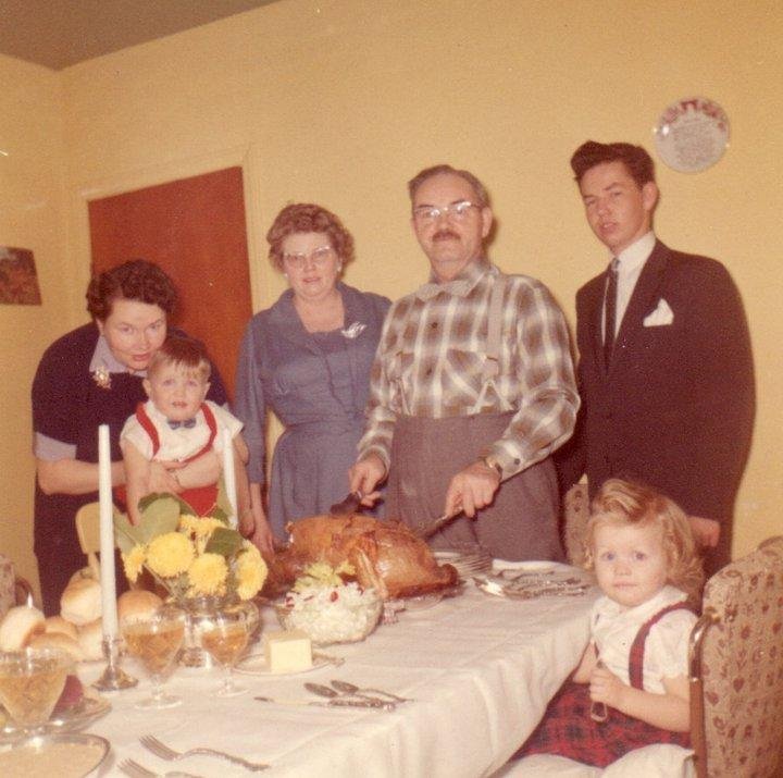 This is old, my sister Jean her first 2 children Terry & Hazel. My mom & Dad and me