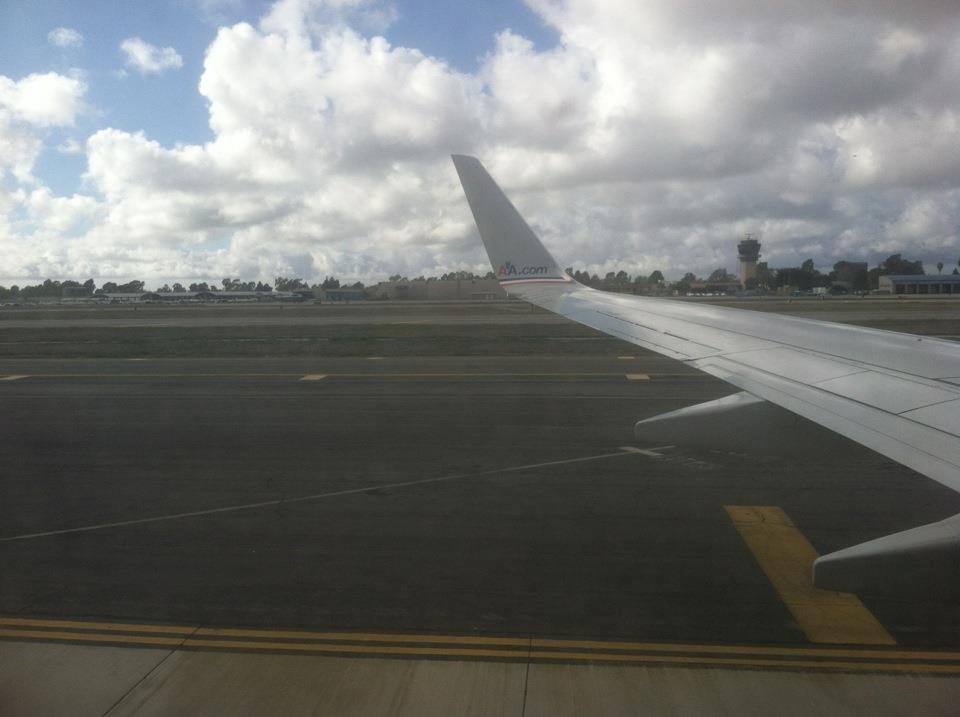 Airport in CA. President Oboma lands. Had to wait to pull up to gate
