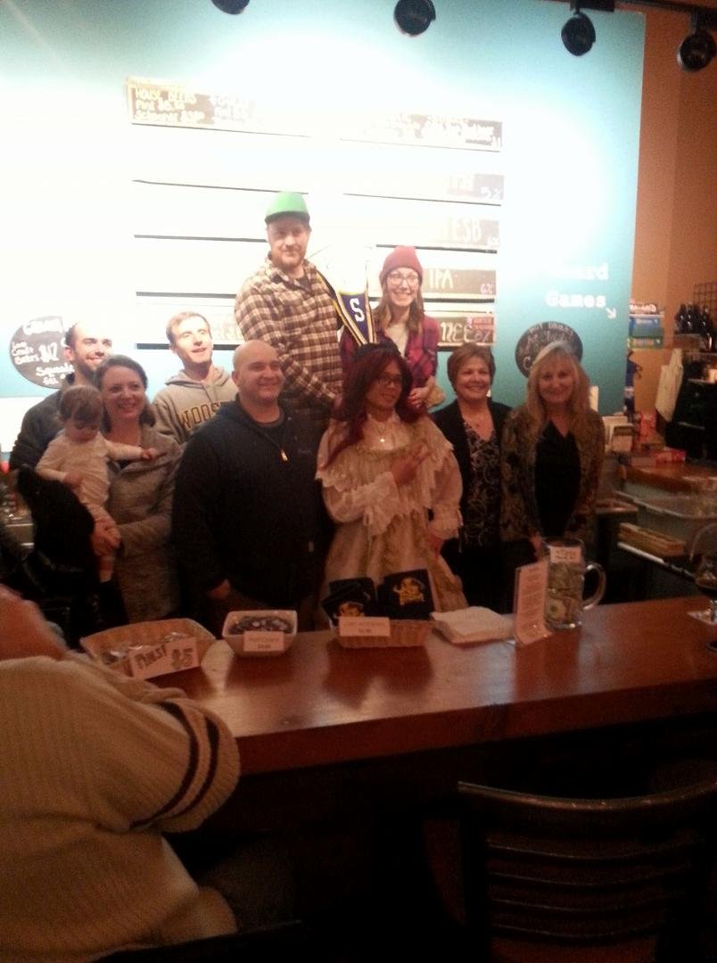 This picture is some members from several teams playing "Trivia Time Live" for Love Craft Brewery in Bremerton, WA.
We won the 2016 pennant out of 10 teams playing in Kitsap County.