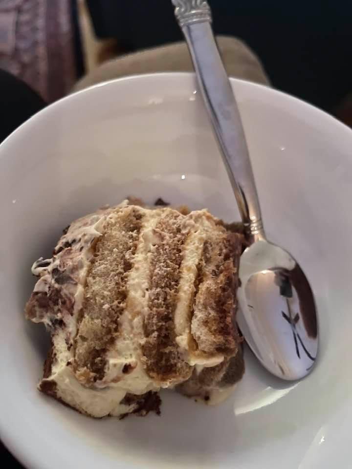 Our Daughter’s Boyfriend, Joel Fredericksen, made Christmas Dessert......Tiramisu. It was Divine!