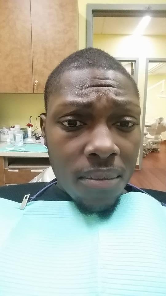 My mouth is numb,my hair aint brushed...i wasnt ready for this :-(