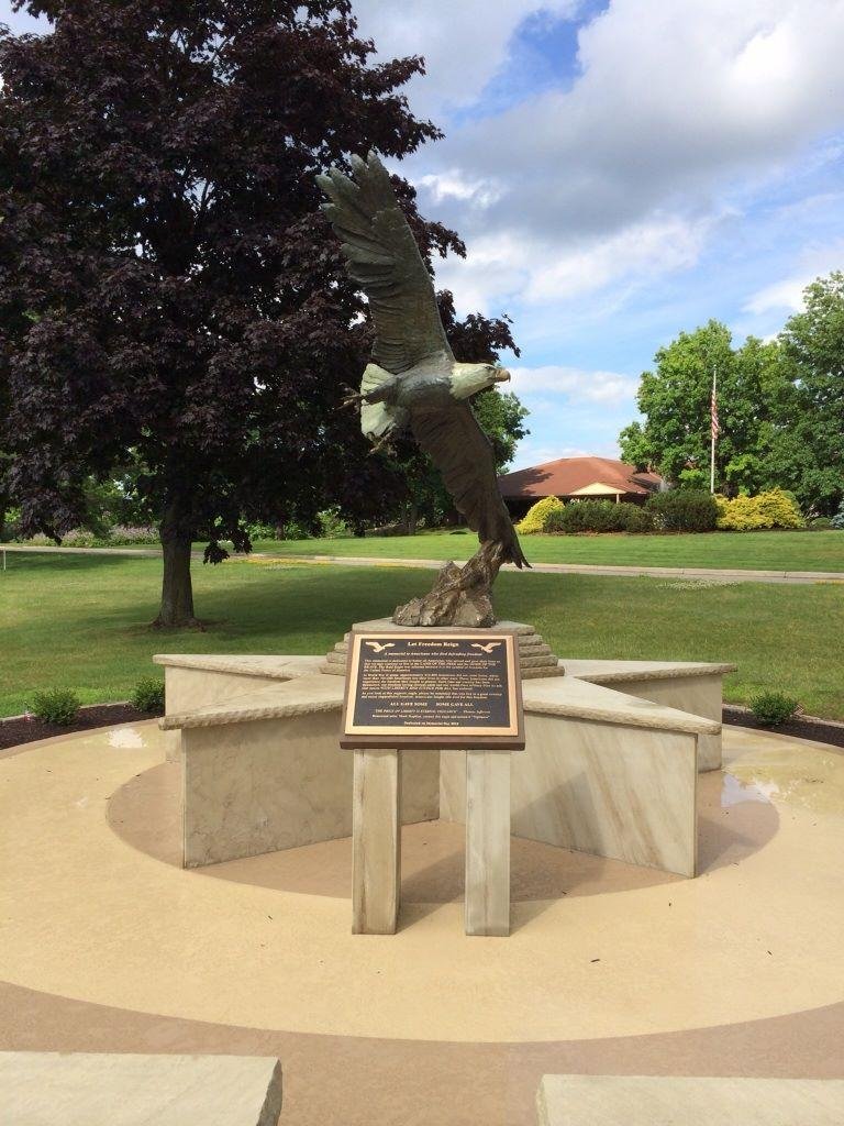 This is a Memorial on the Ohio Prestwick Country Club where I played golf yesterday