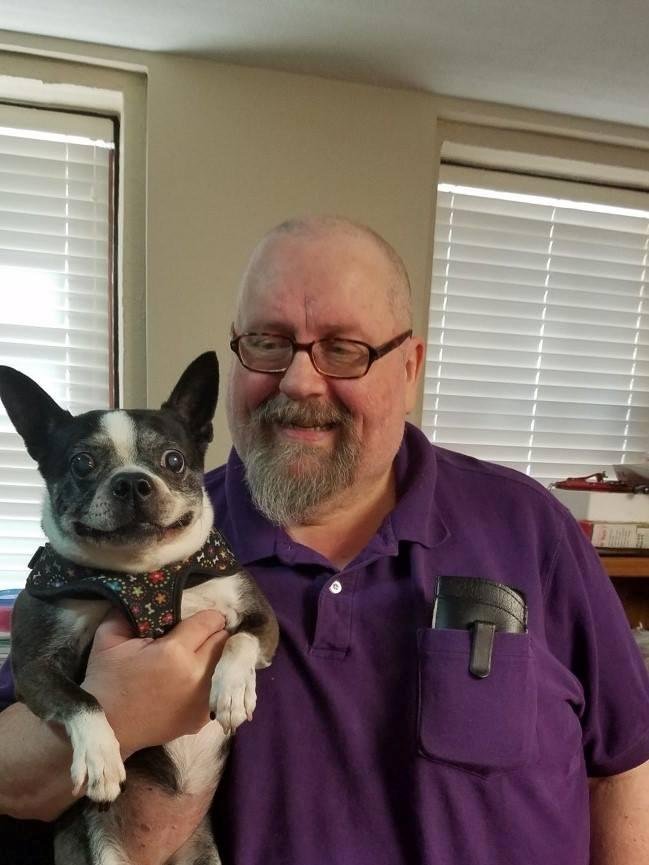 Would you look at that smile? Sophie's so happy, she got to see Uncle Earl today! But alas, it didn't last long. When I wouldn't let her have more than ONE treat, she got mad. I tried to tell her that if she ate ALL of her