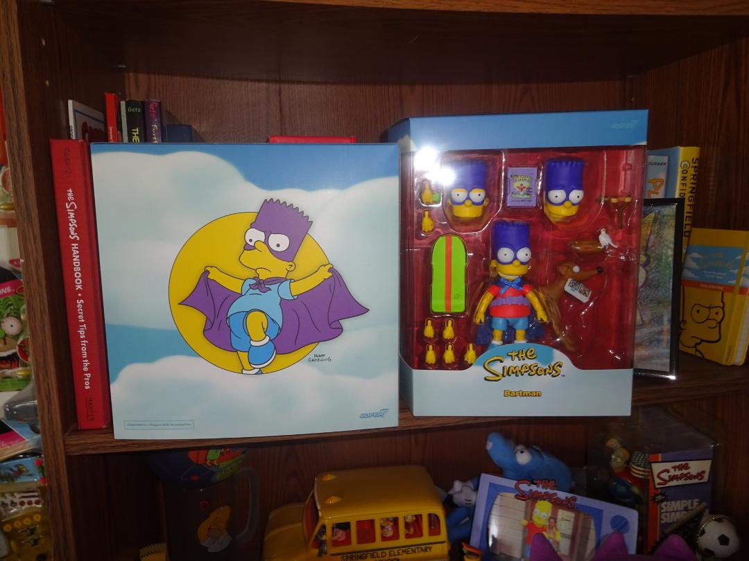 Finally; after 2 yrs of waiting since I pre-ordered it; I have my Bartman figure;& it's totally awesome man! :D -Bart