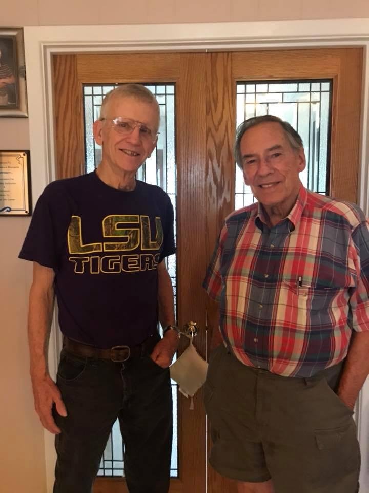 Two friends remembering the “Good Ole Days” Larry and Melvin
