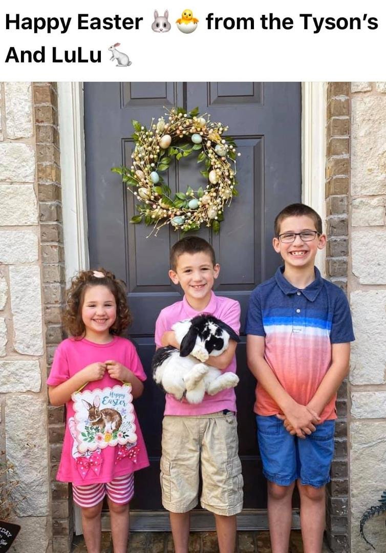 Happy Easter from our precious Grands! ❤️❤️❤️❤️