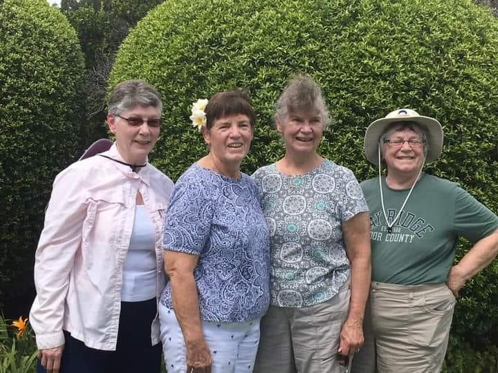 Four of us Morse sisters on the Olympic Peninsula of Washington State for our wonderful Morse cousin reunion.