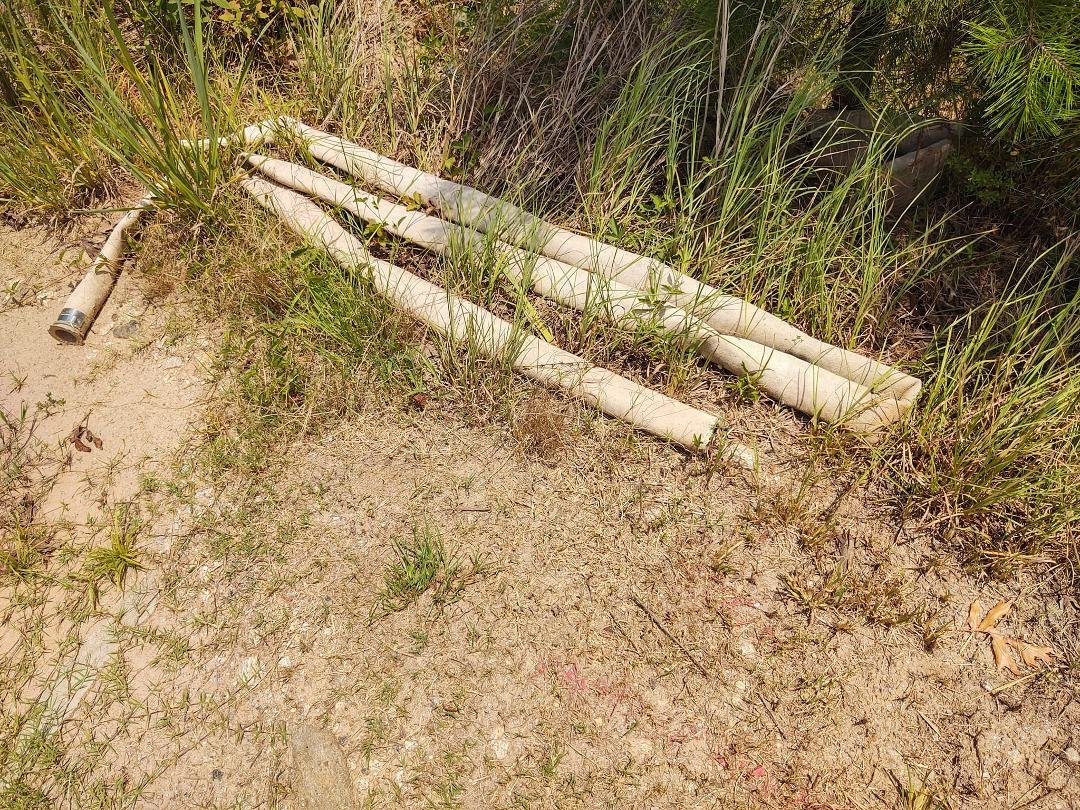 Someone left a hose behind.