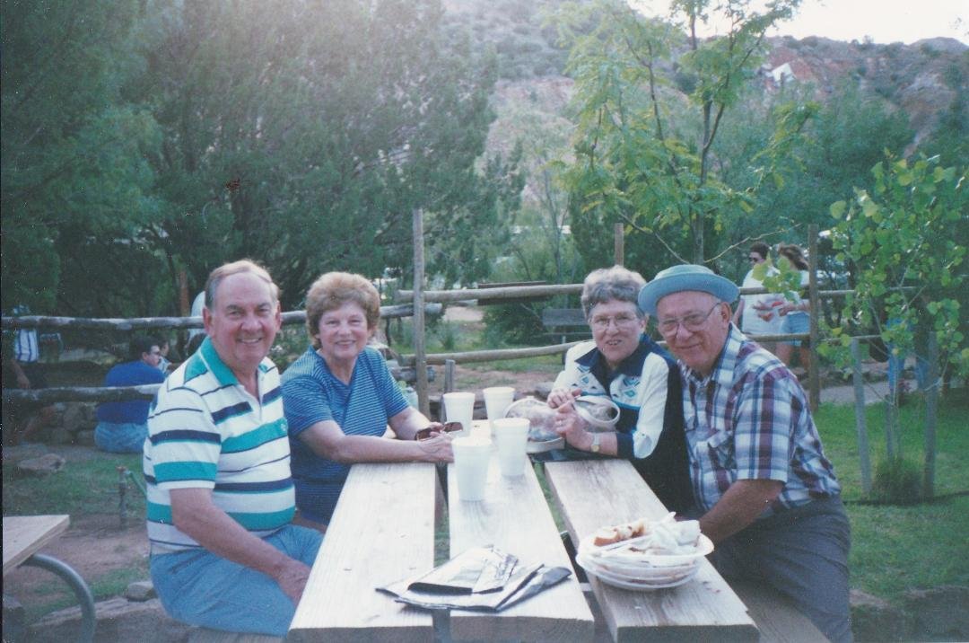 Ed and Dora Norem - from EHS Dora was one of my dad's first "girlfriends"!!! They travelled with these two yahoos a lot. they were always laughing!!! Kathy Gartin