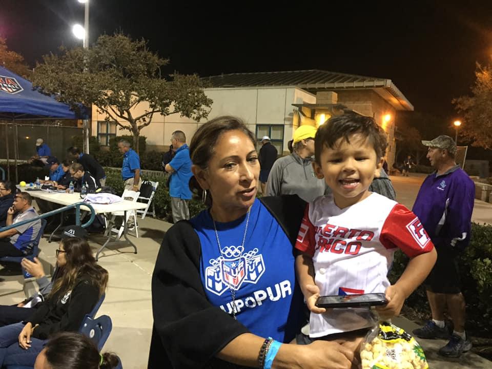 Puerto Rico 🇵🇷 fans waiting for another run and the cutest fan in the house!!