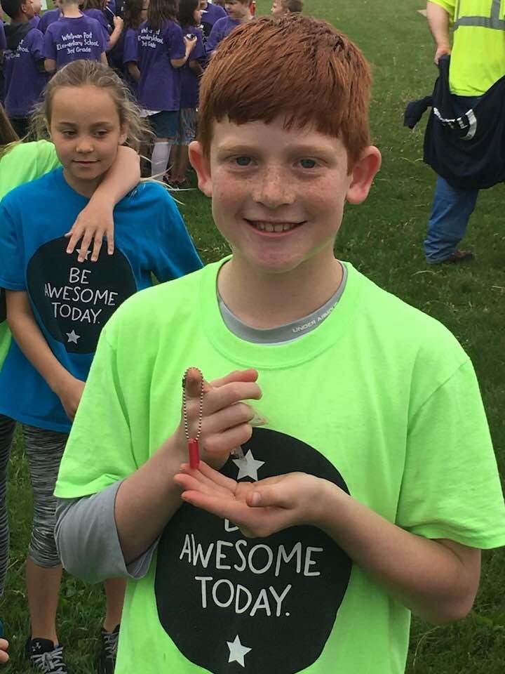 Our grandson Logan received a sportsmanship award this morning at school ! So proud of him!