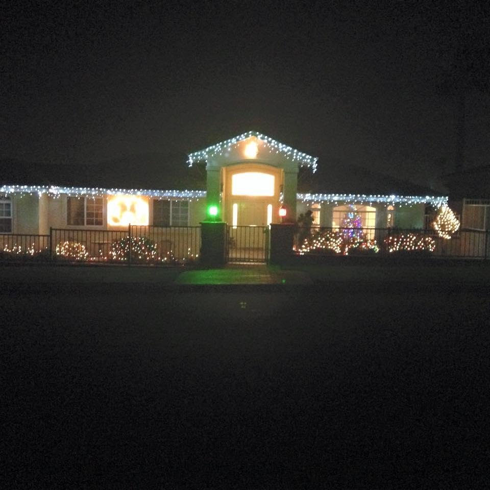 Christmas cheer to light up the neighborhood a little. We celebrate the birth of our Savior.
