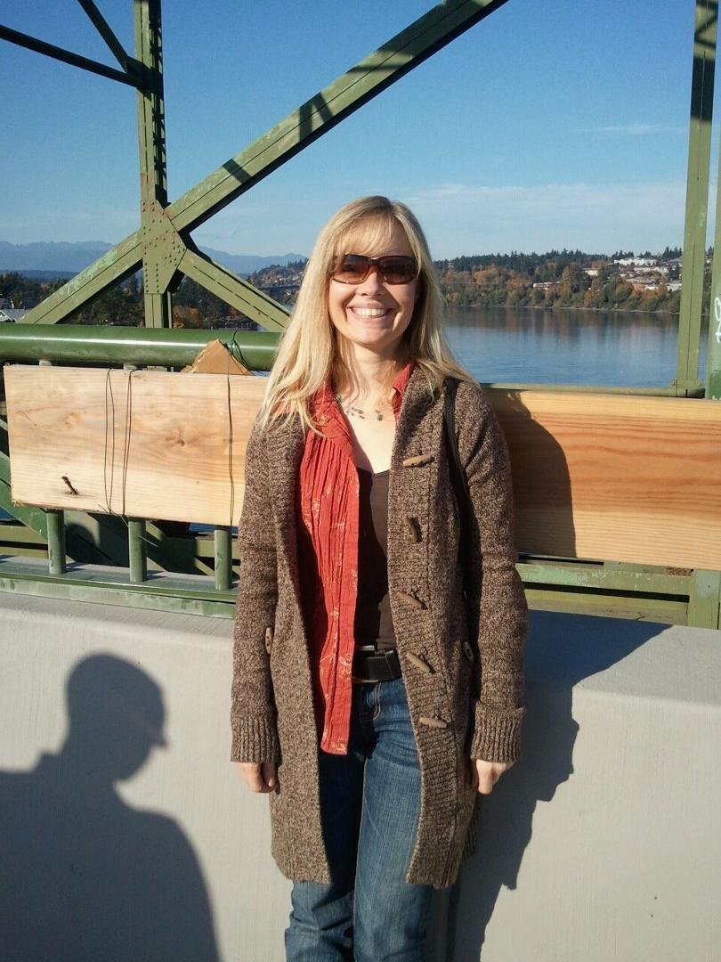 J.C. on the new Manette Bridge on opening day in Bremerton 2011