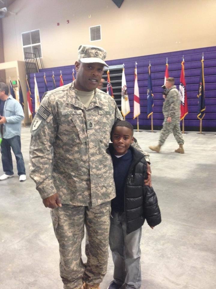 Welcome back Sam! Sam Cook and son Samad