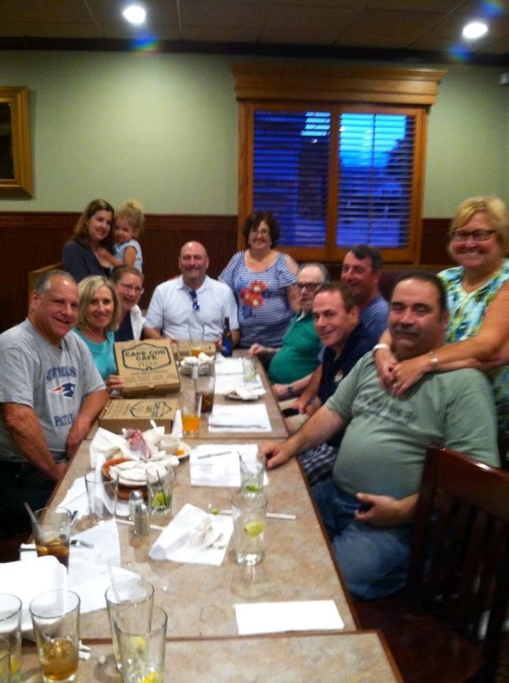 Dinner with the Bloomstein family in Brockton.