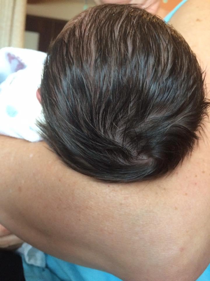If you were wondering what our Baby Jane had under her beanie....there's no doubt she's a bambino Italiano!