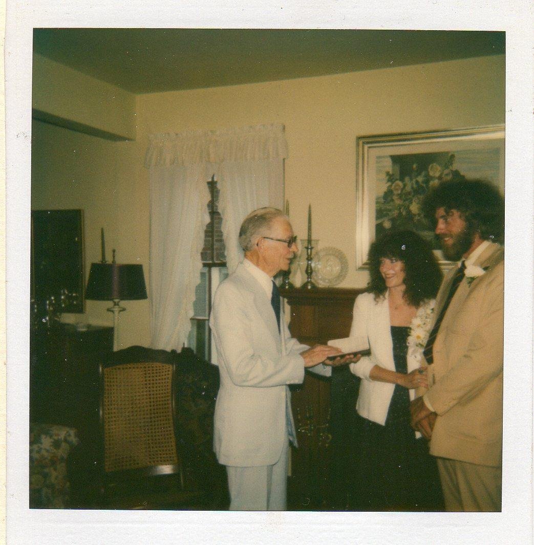 Our Wedding Day 40 Years ago July 3rd 1982. The beginning of a great Journey with Andi Blanton