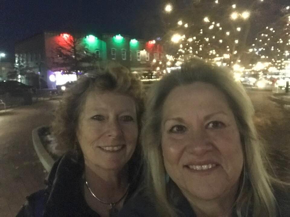 Misti and I downtown Parker!