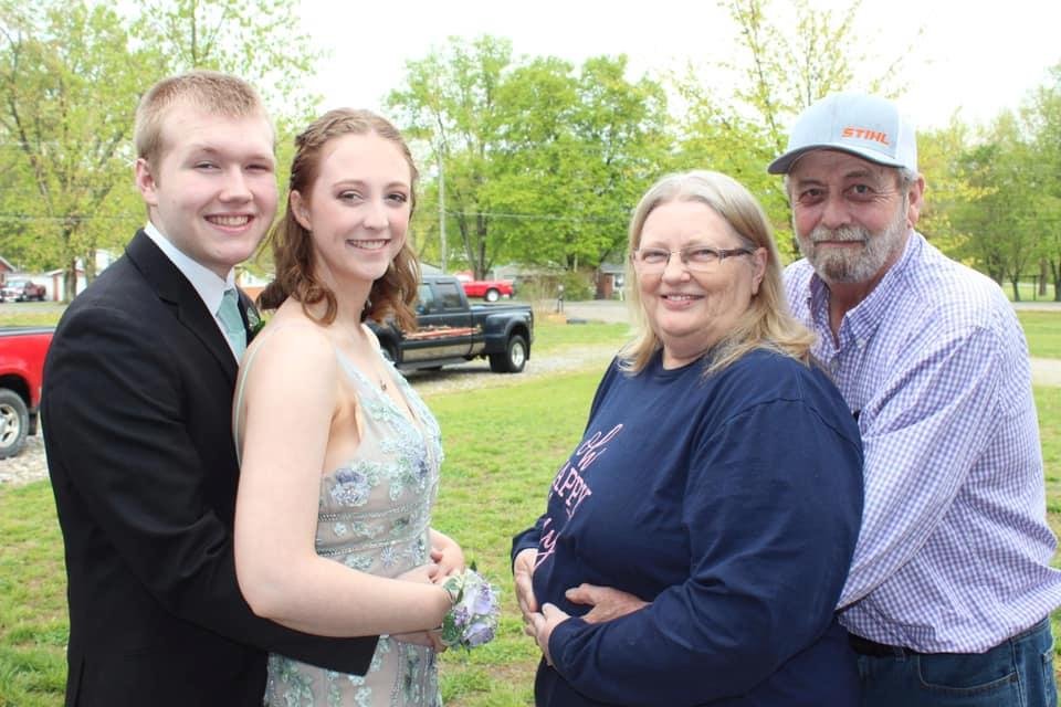 Our oldest granddaughter and her beau, Kaylen and Trent, senior prom.