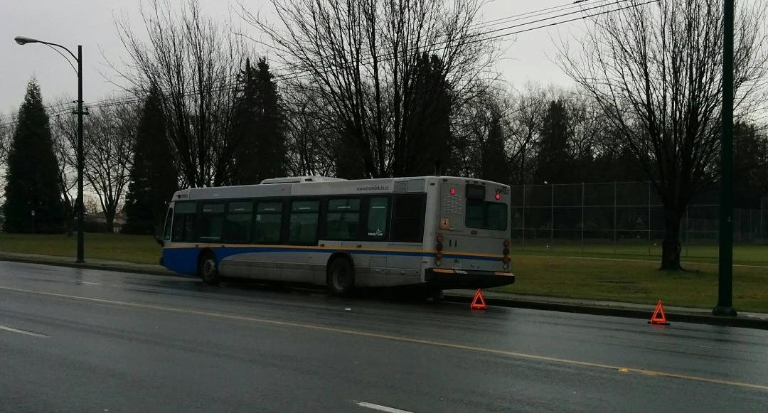 Today, my coach broke down on 41st Avenue eastbound outside South Memorial park, bringing my day to an end.